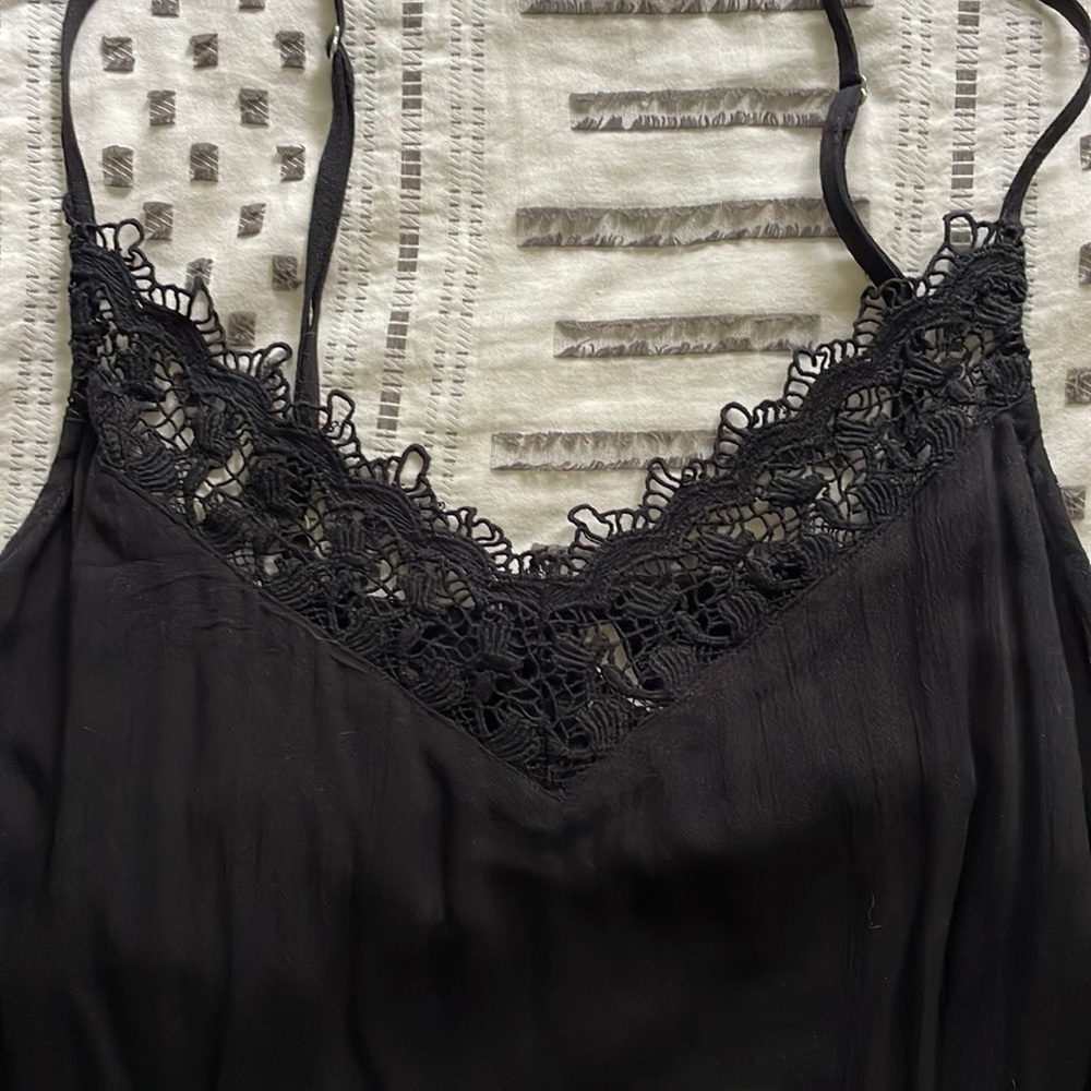 Midi slip dress lace